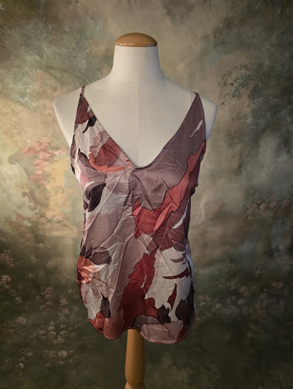 Stars Above Floral Satin Pajama Cami S